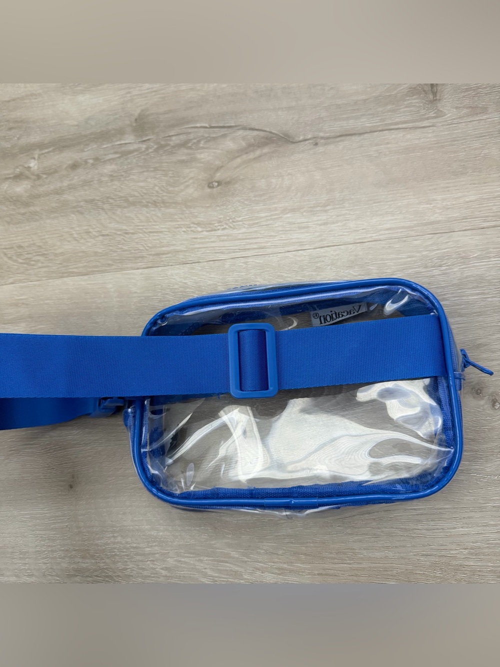 Vacation Sunscreen Blue Clear Fanny Pack View 5